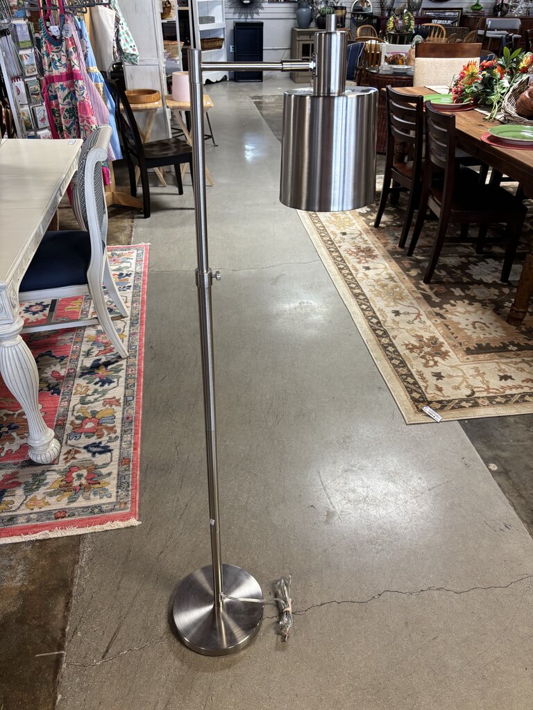 Metal Adjustable Floor Lamp with Metal Shade