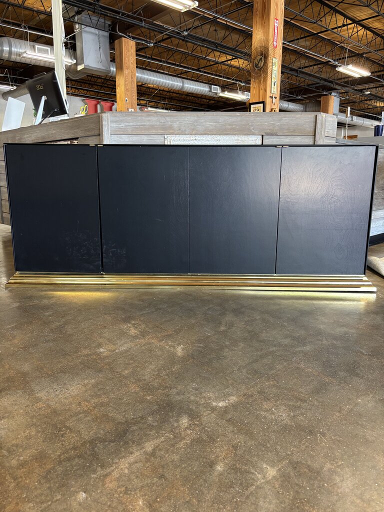 Glass Top 4 Door Sideboard 72.5 X 21 X 28.5