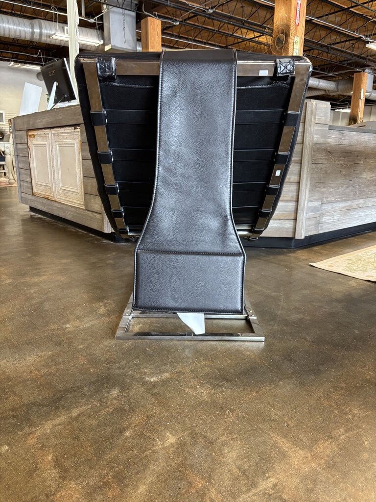 Houzz MCM Leather Chaise Lounge