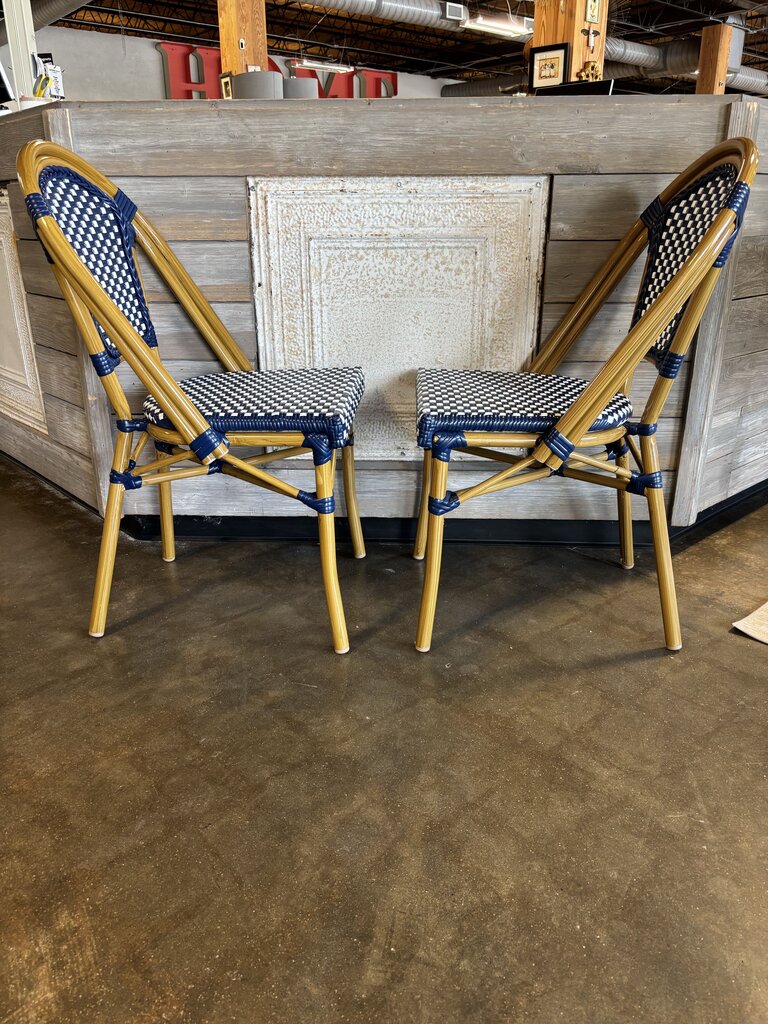 Purple Leaf Bistro Chairs Pair