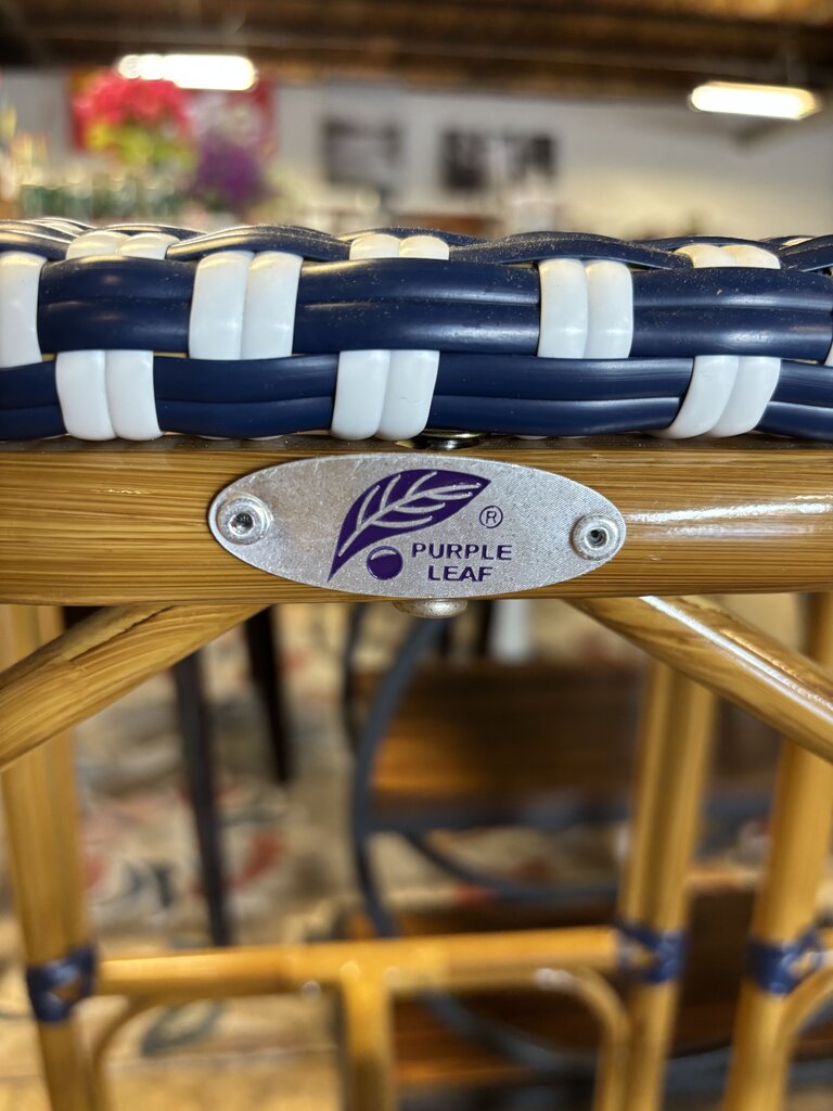 Purple Leaf Barstools Pair
