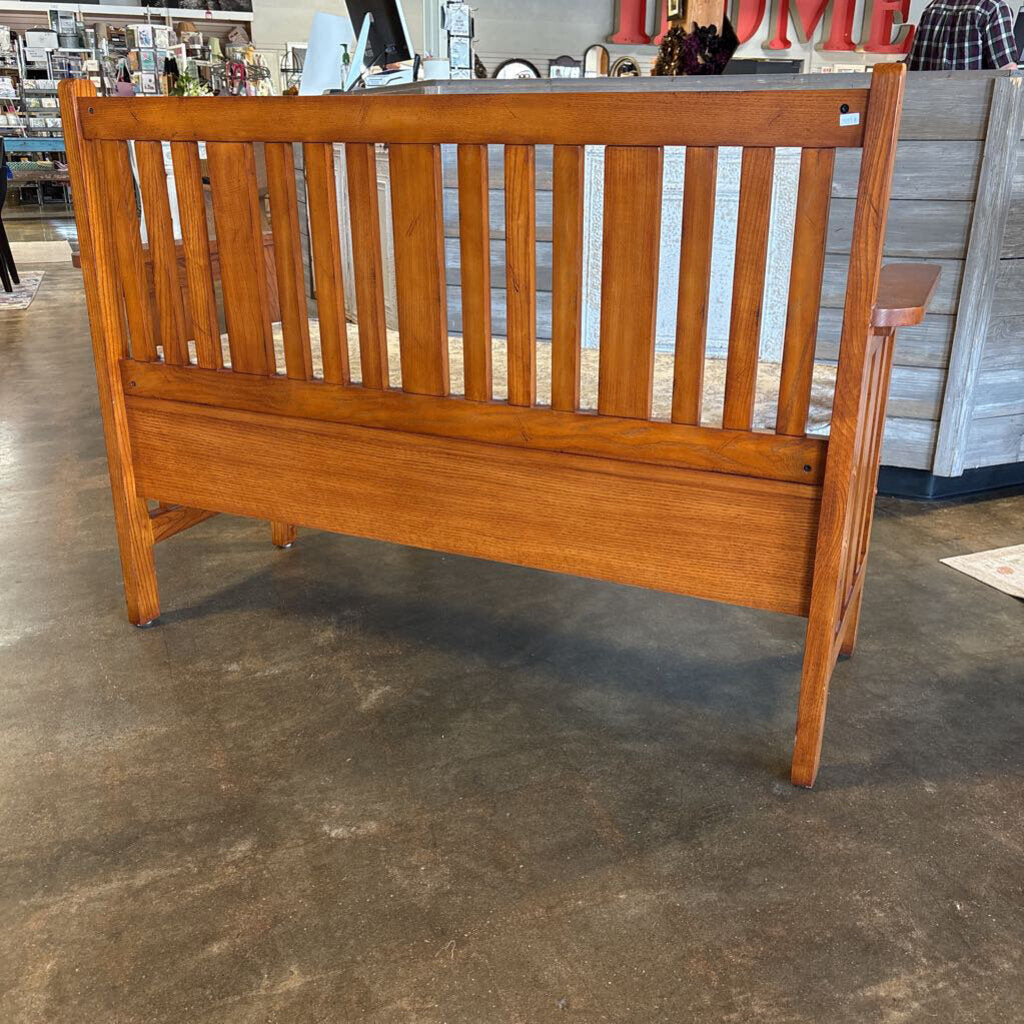 Mission Style Wood Bench with Storage 52 X 20 X 36