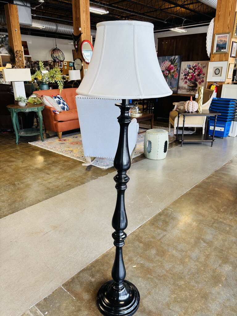 Turned Spindle Floor Lamp