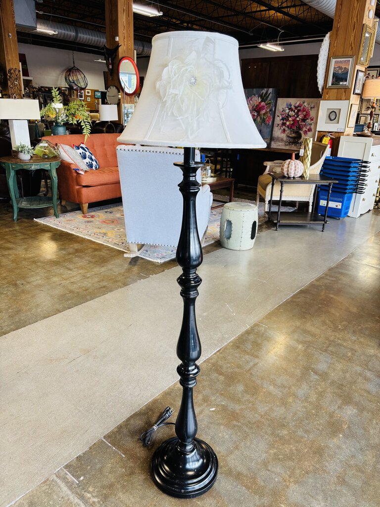 Turned Spindle Floor Lamp
