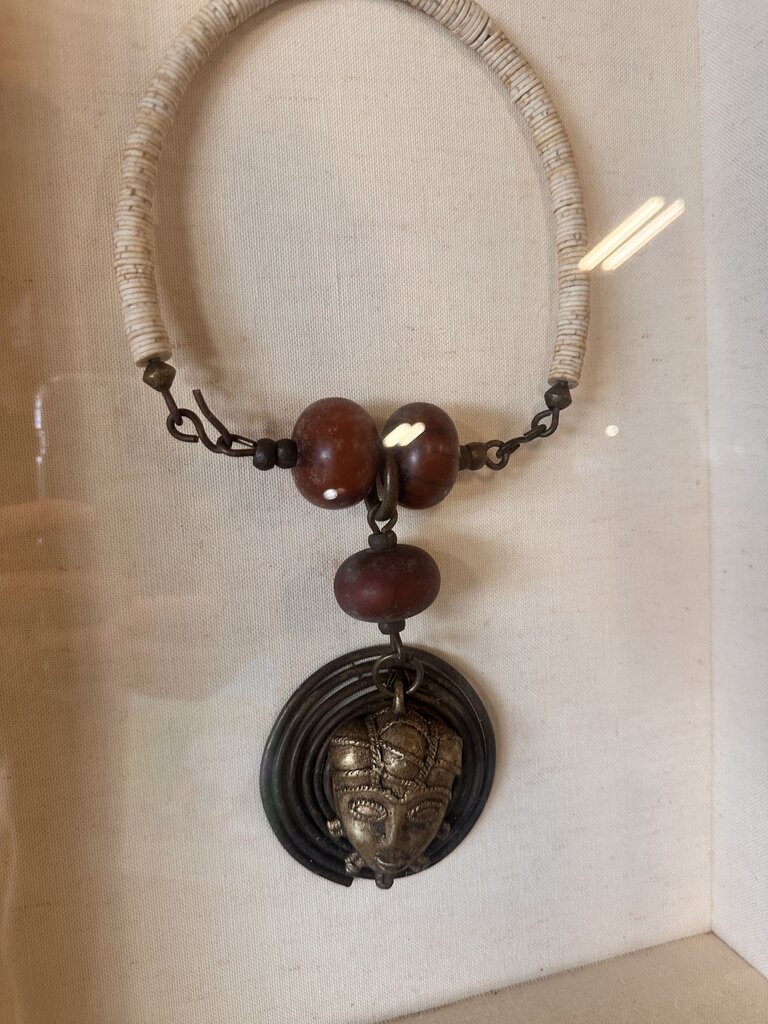 Shadow Box Beaded African Necklace