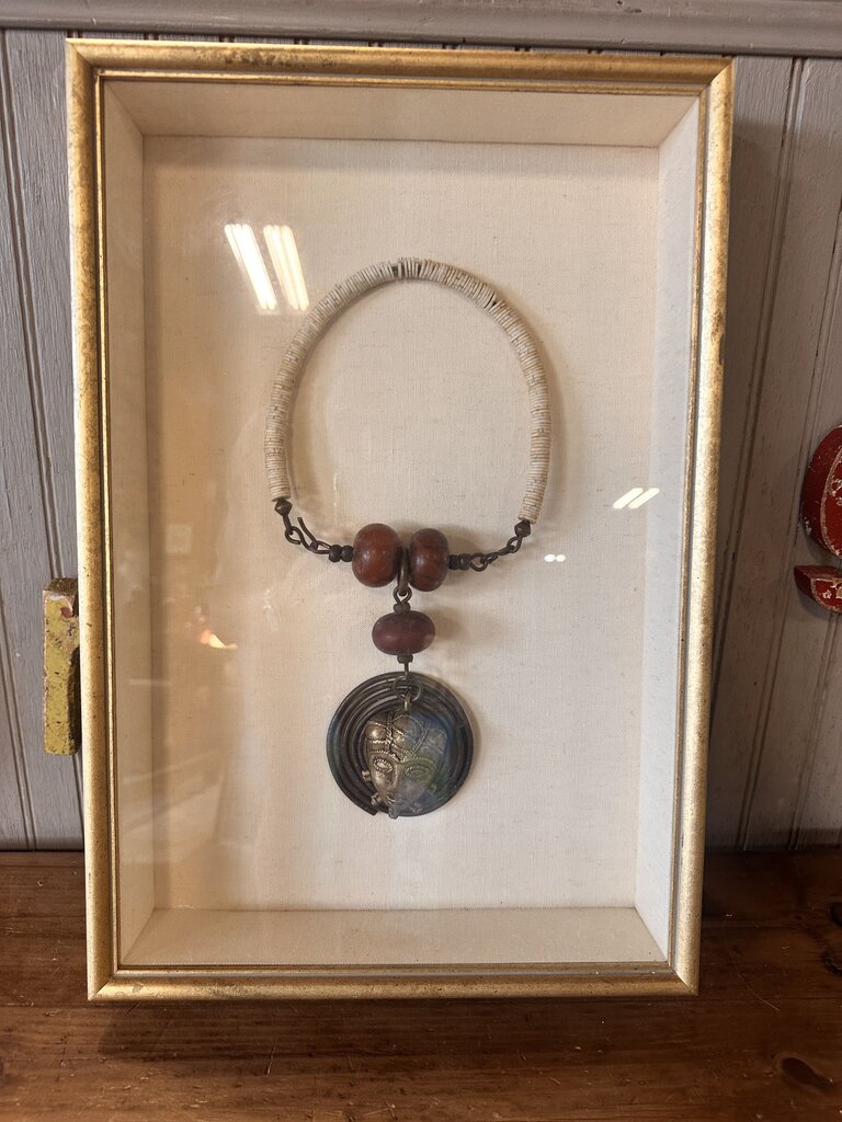 Shadow Box Beaded African Necklace
