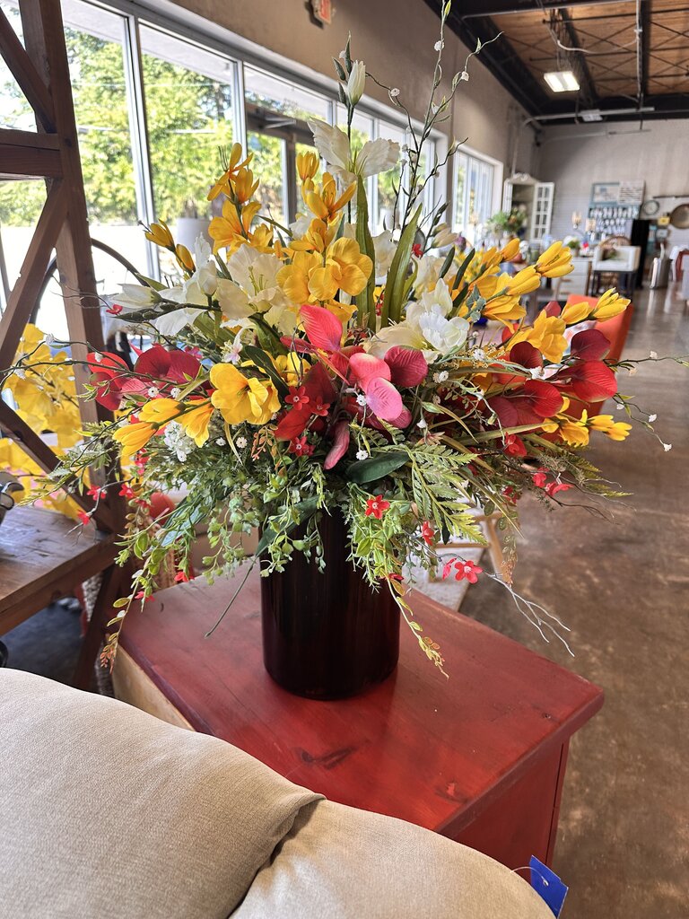 Large Vase With Flowers