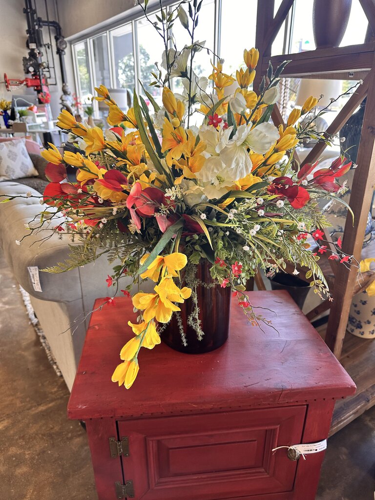 Large Vase With Flowers