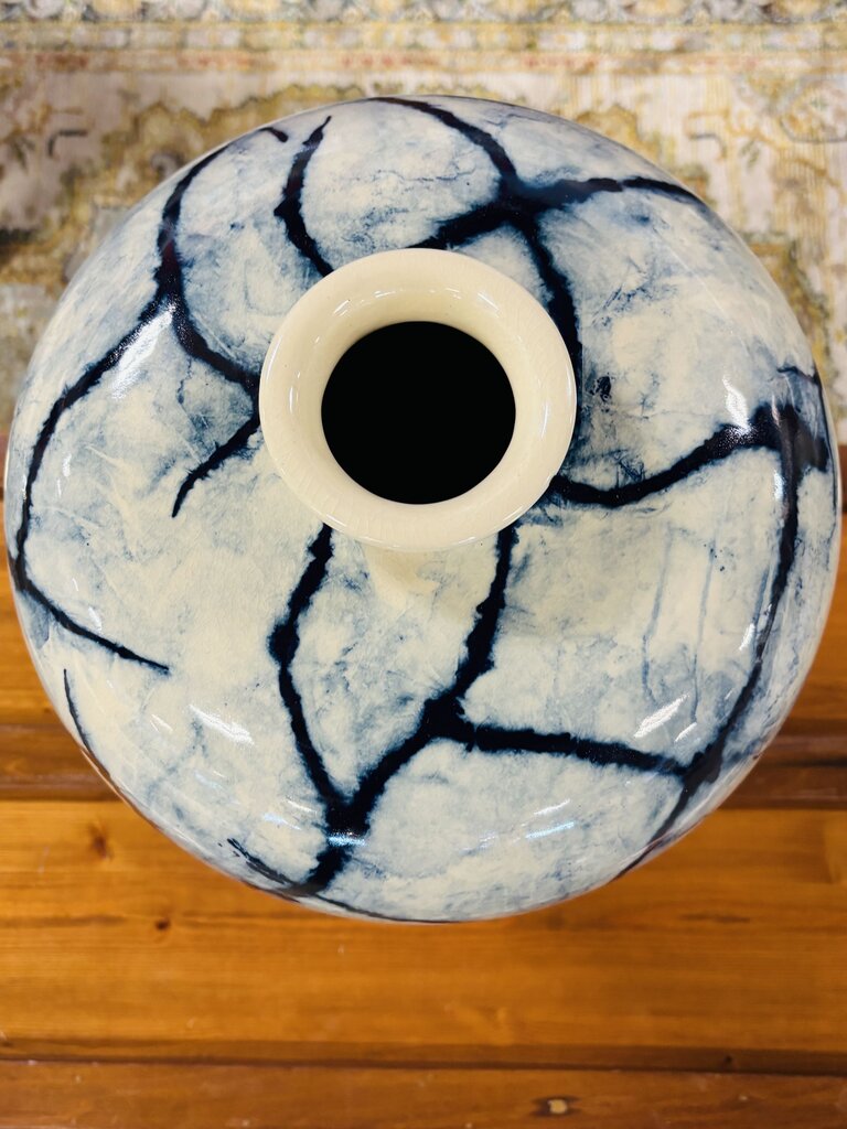 Crackle Tall Vase