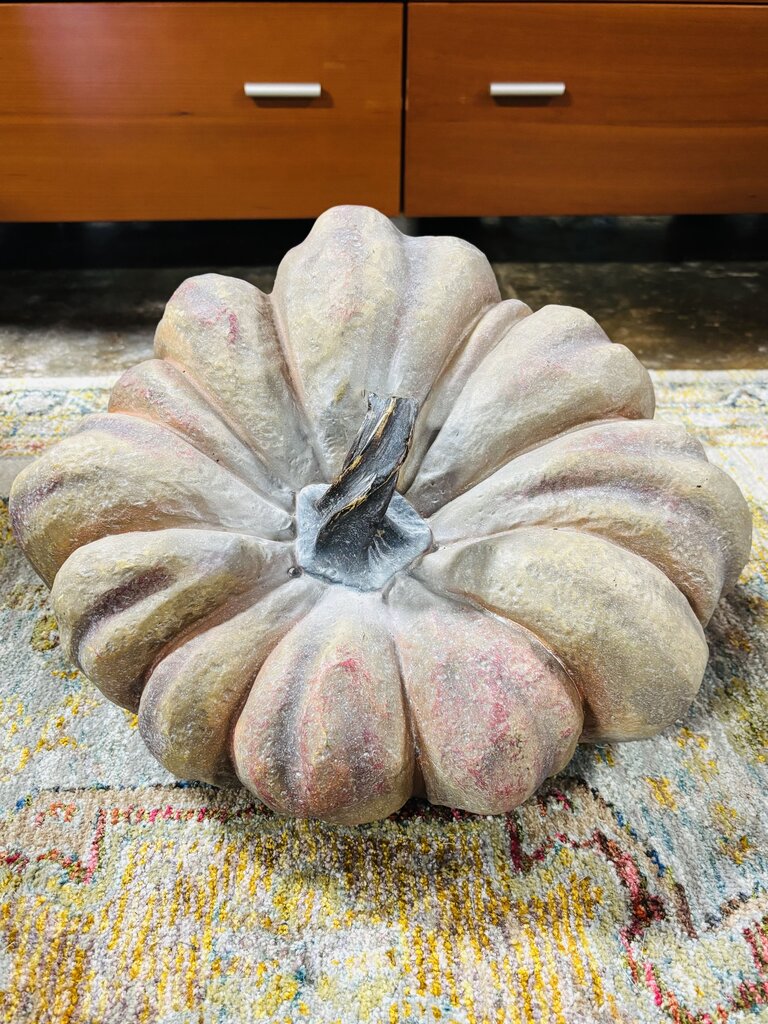 Large Gray Resting Pumpkin