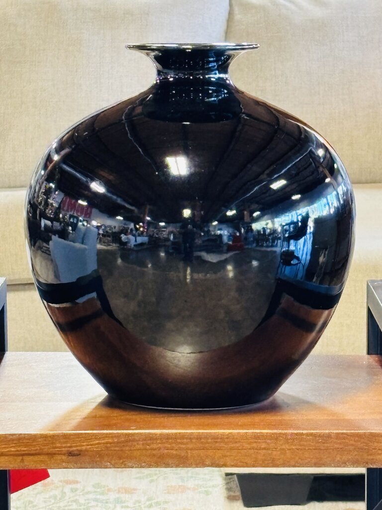 Large Black Vase