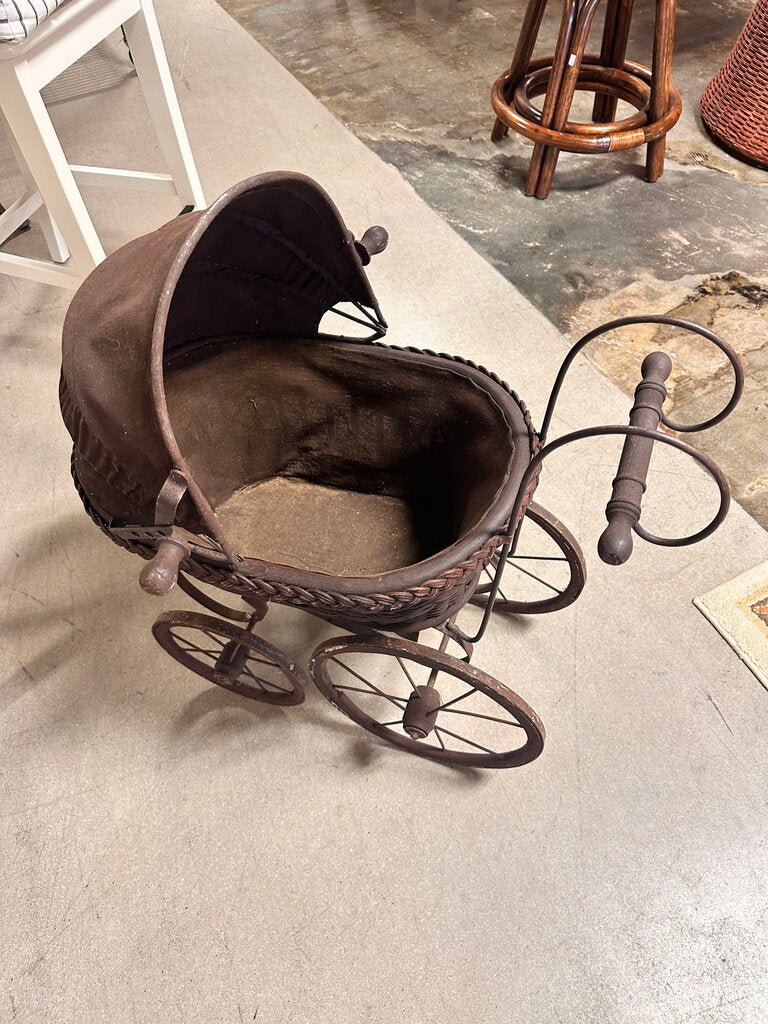 Wicker Vintage Baby Carriage