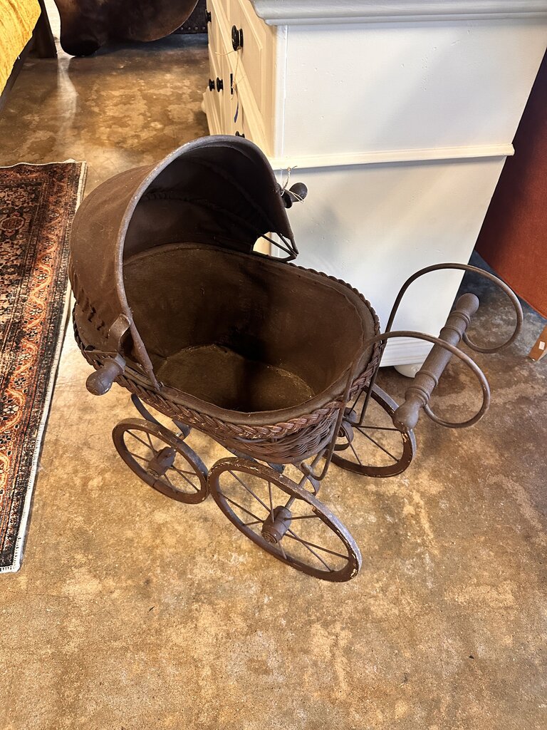 Wicker Vintage Baby Carriage