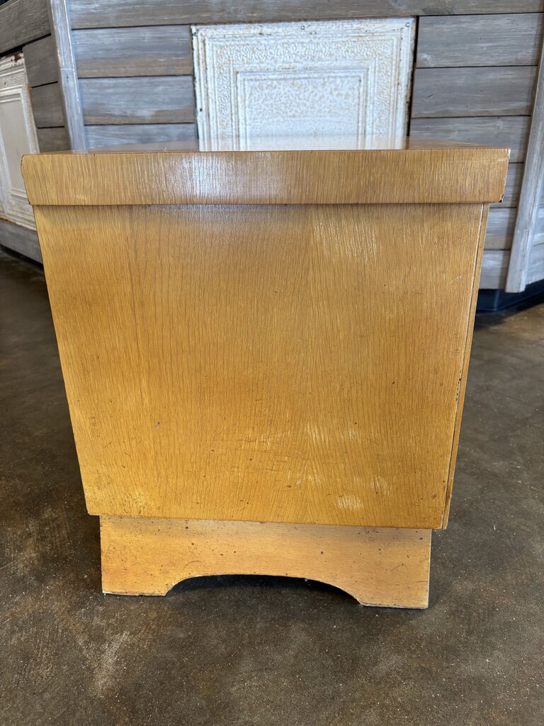 Vintage MCM Cedar Trunk with Key 47.25 X 17.75 X 21.75
