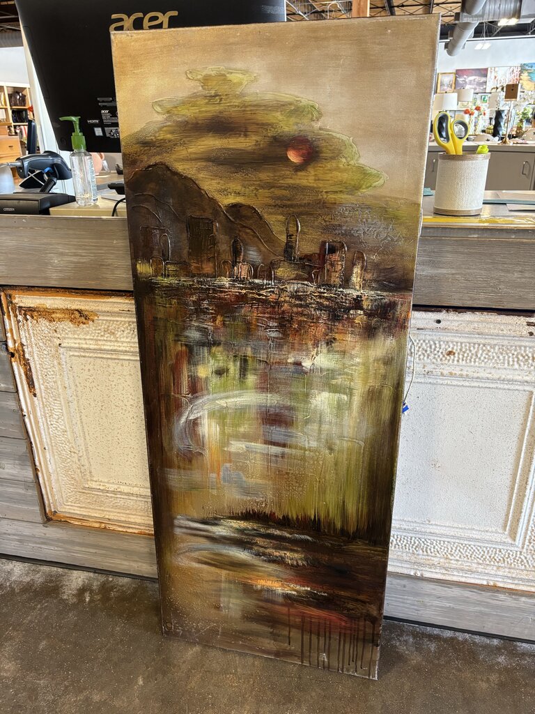 Monet City On Canvas 20 X 50