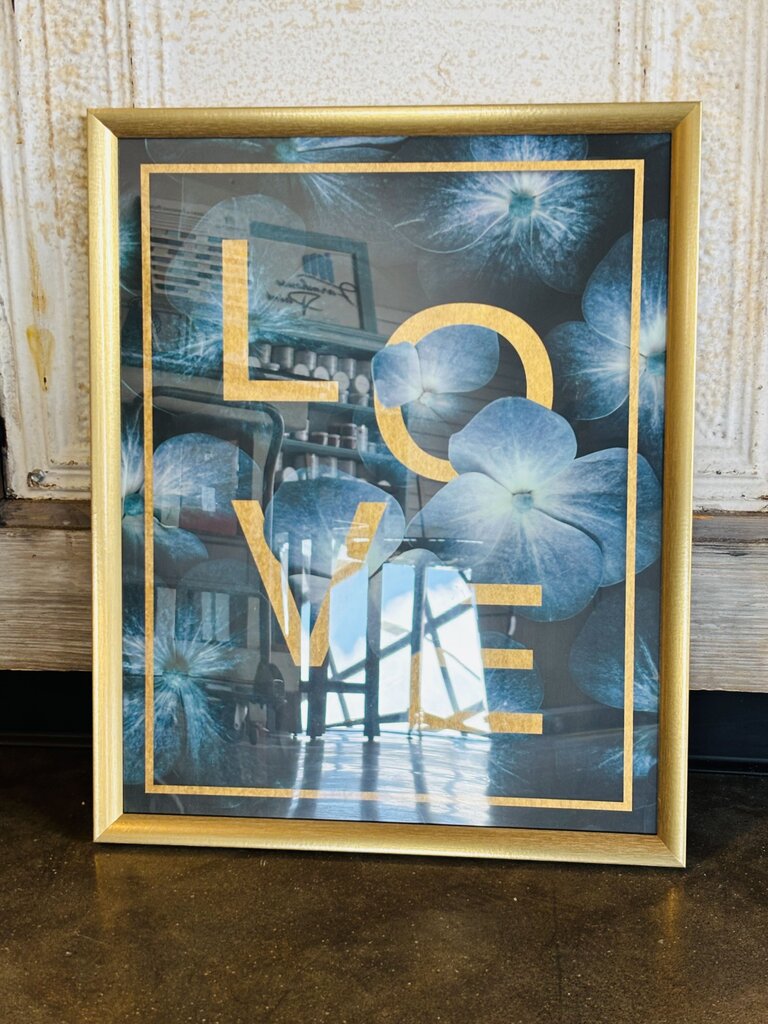 Framed LOVE Poster 17.25 X 21.25