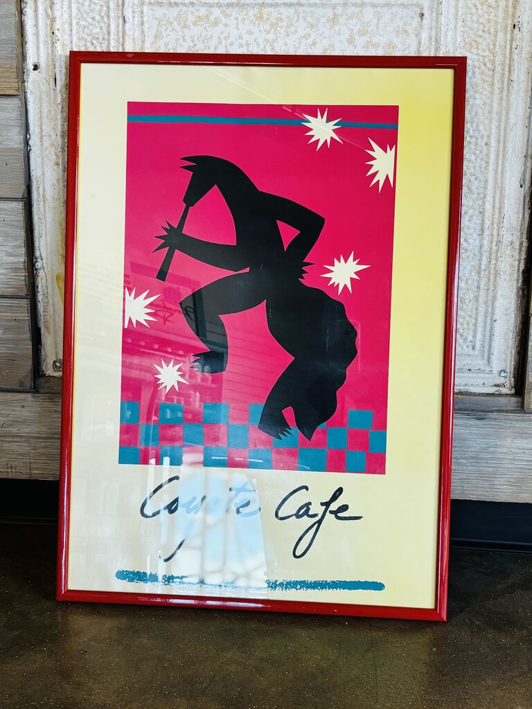 Framed Coyote Cafe Poster 18.25 X 26
