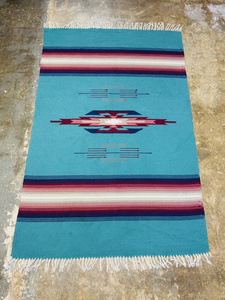 Fringed Wool Hand Woven Blanket