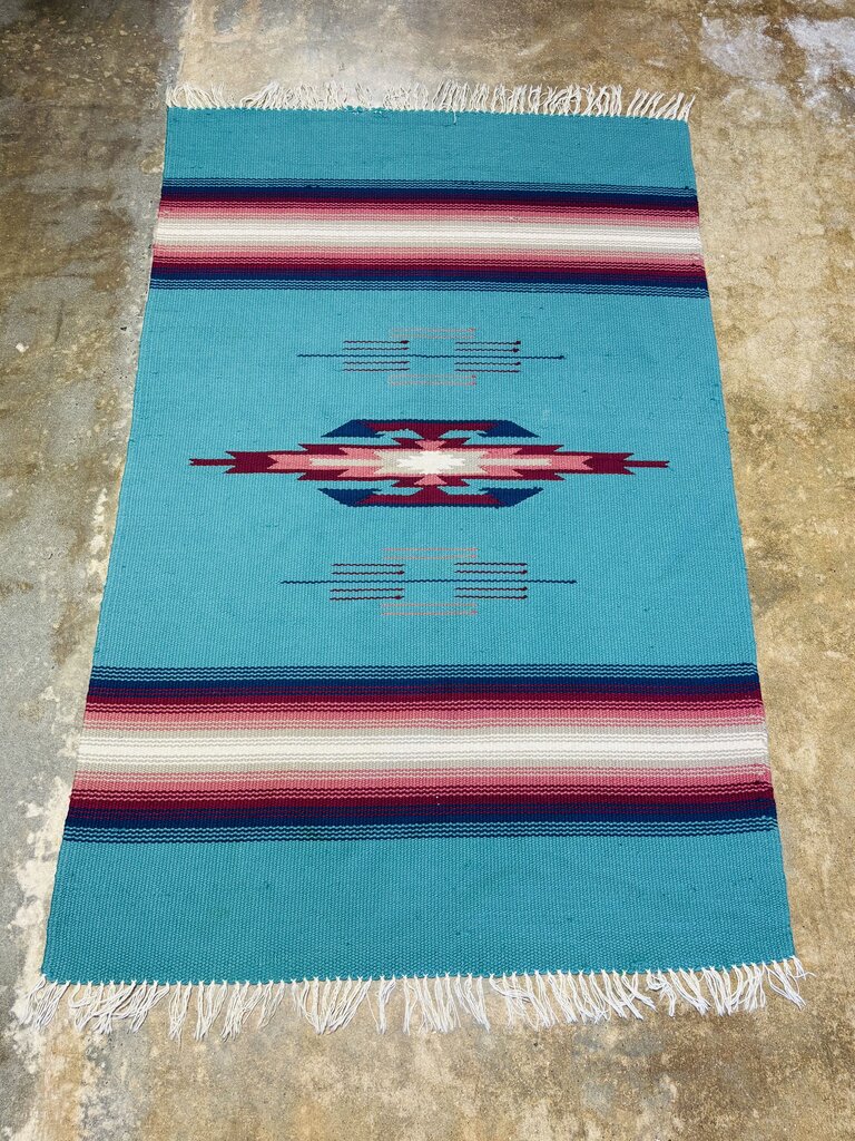 Fringed Wool Hand Woven Blanket