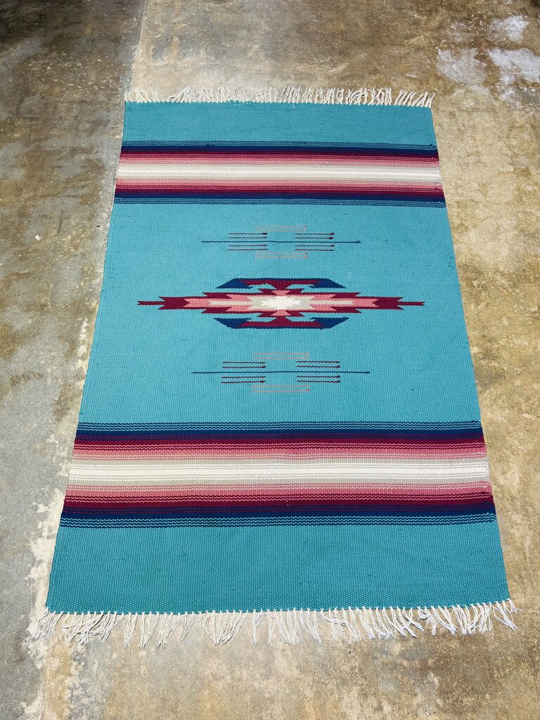 Fringed Wool Hand Woven Blanket