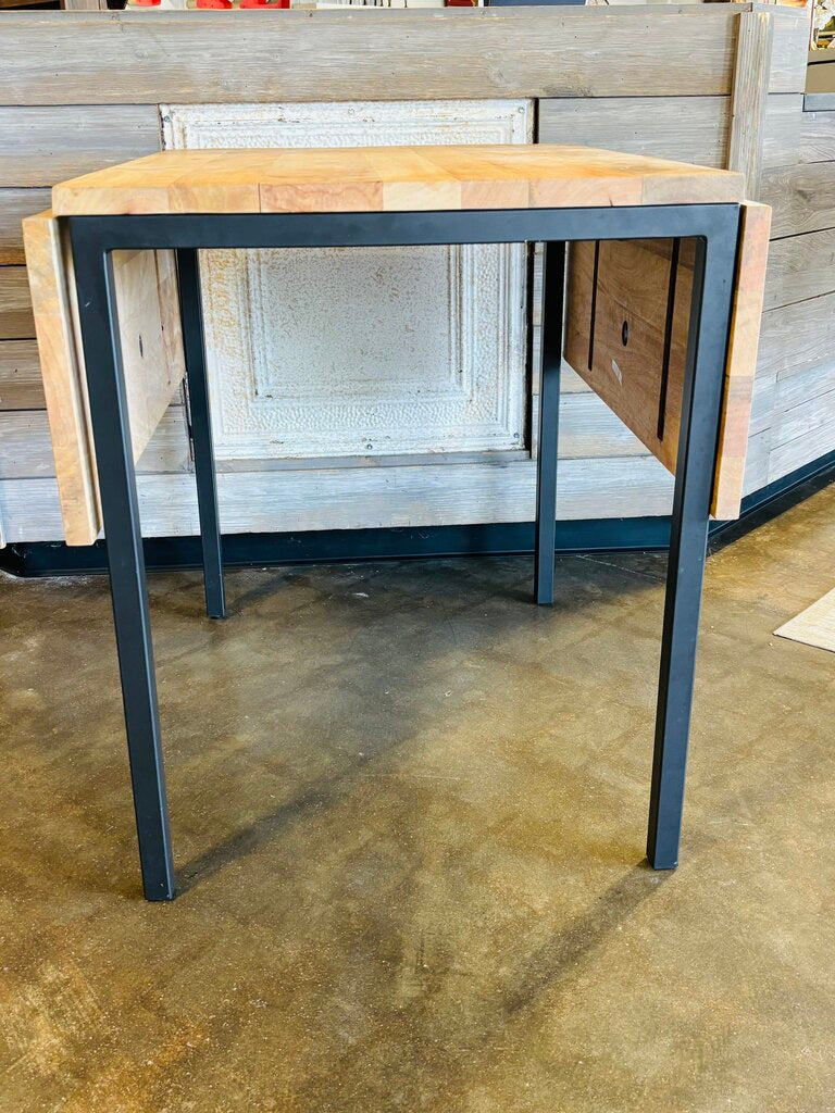 Box Frame Drop Leaf Table with 2 Chairs