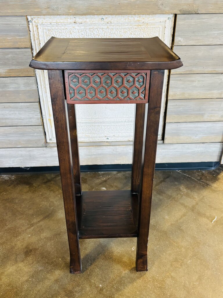 Narrow End Table with Drawer 14 X 12.25 X 31.75