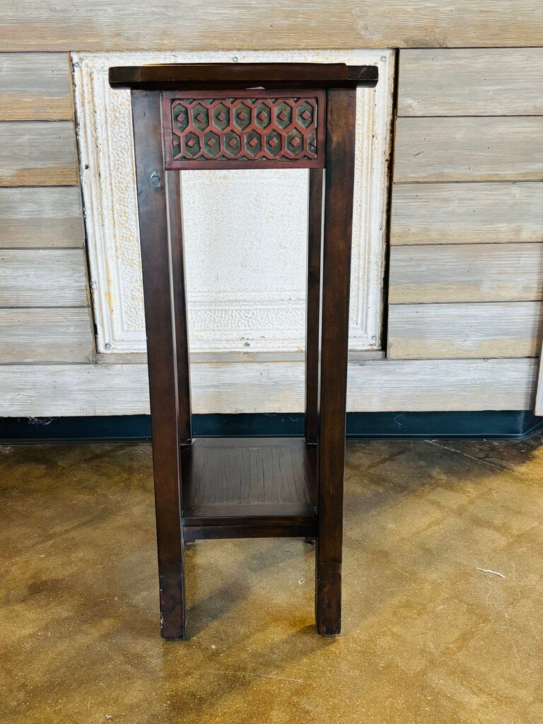 Narrow End Table with Drawer 14 X 12.25 X 31.75