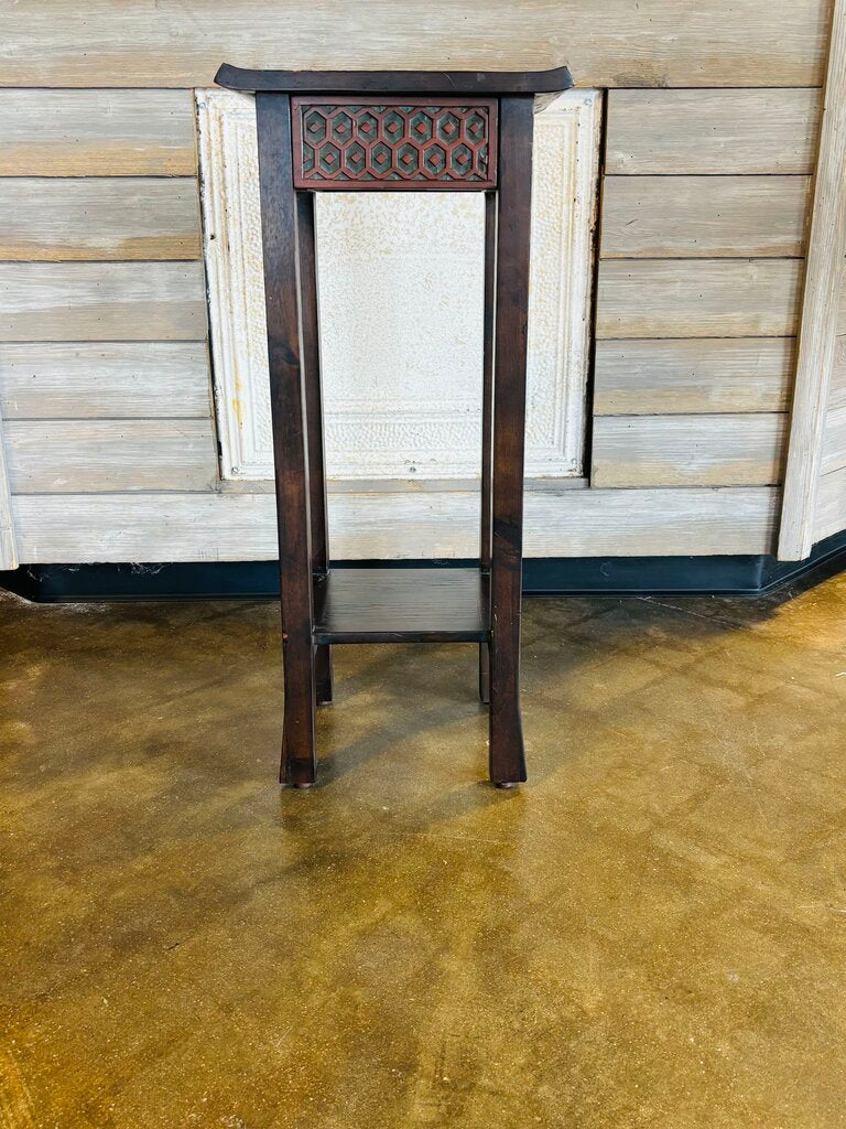 Narrow End Table with Drawer 14 X 12.25 X 31.75