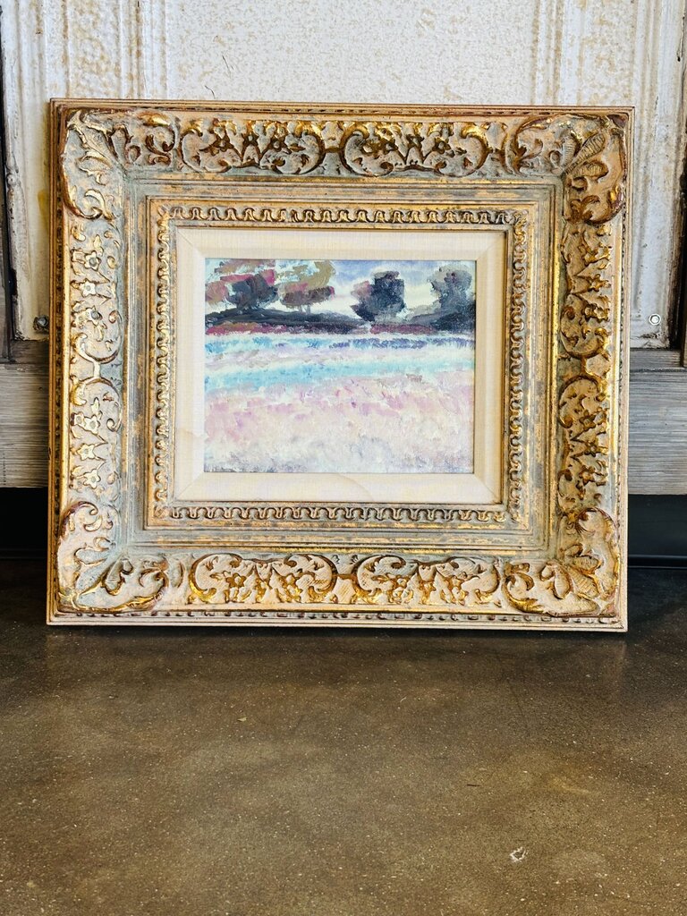 Impressionist Landscape in Ornate Frame 22.25 X 18.25