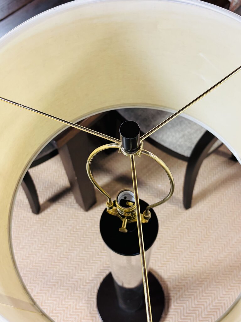 Glass Cylinder Floor Lamp