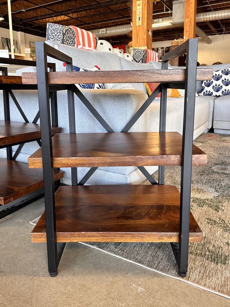 Wood & Iron End Table
