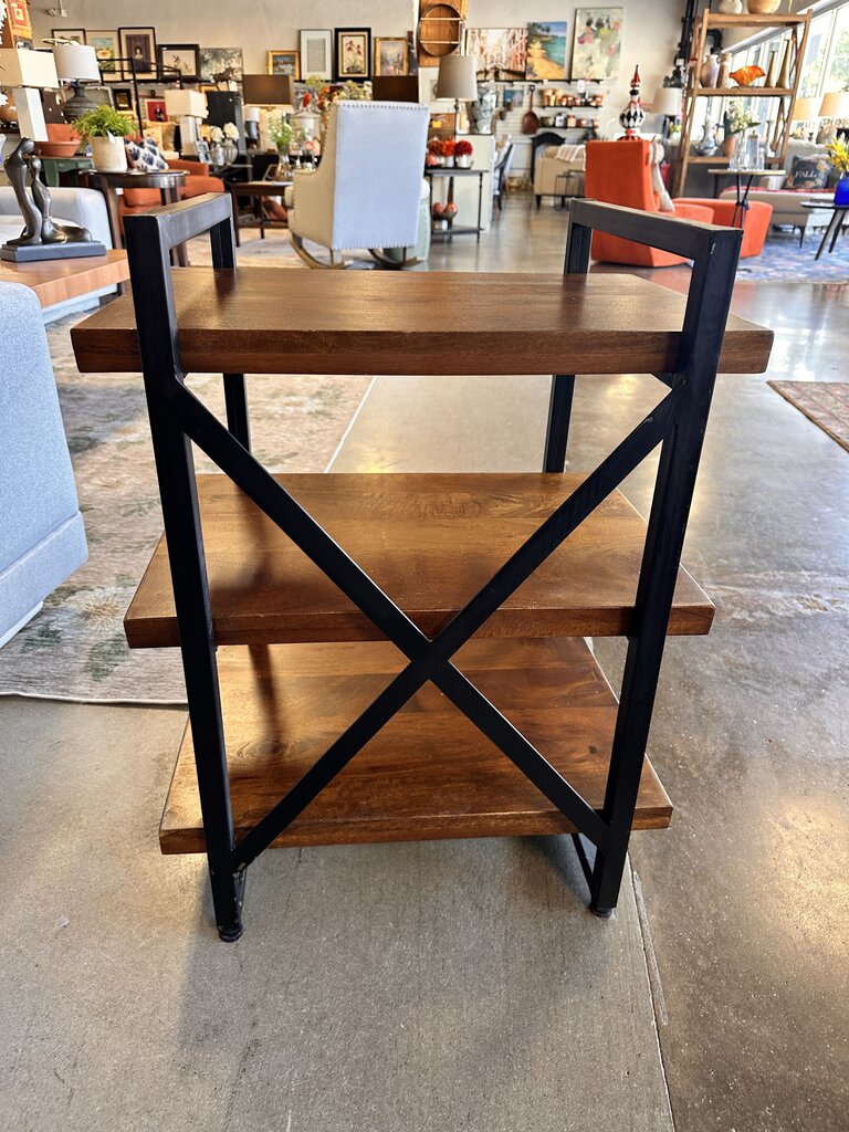 Wood & Iron End Table