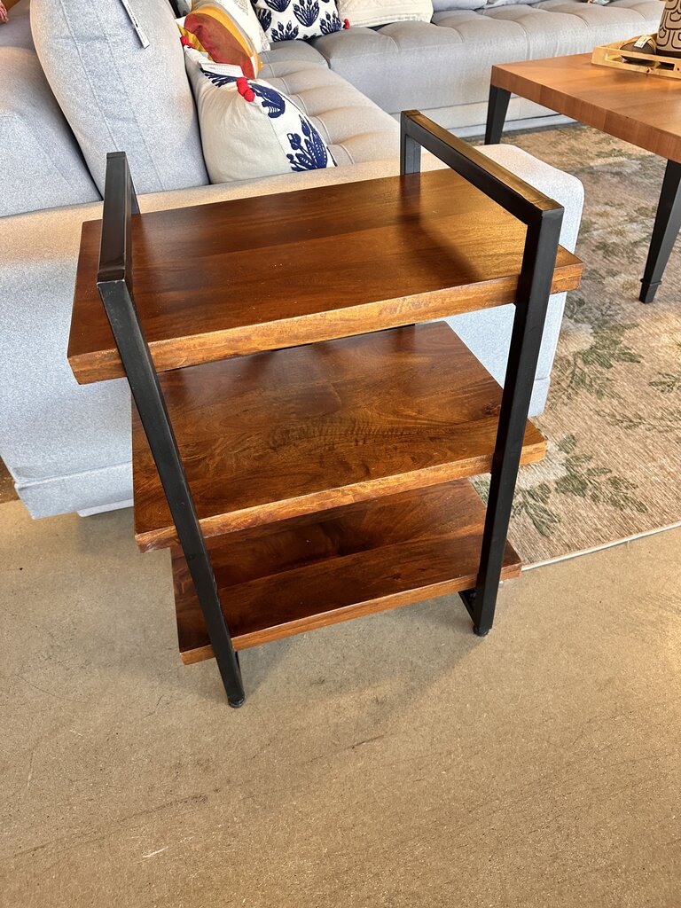 Wood & Iron End Table