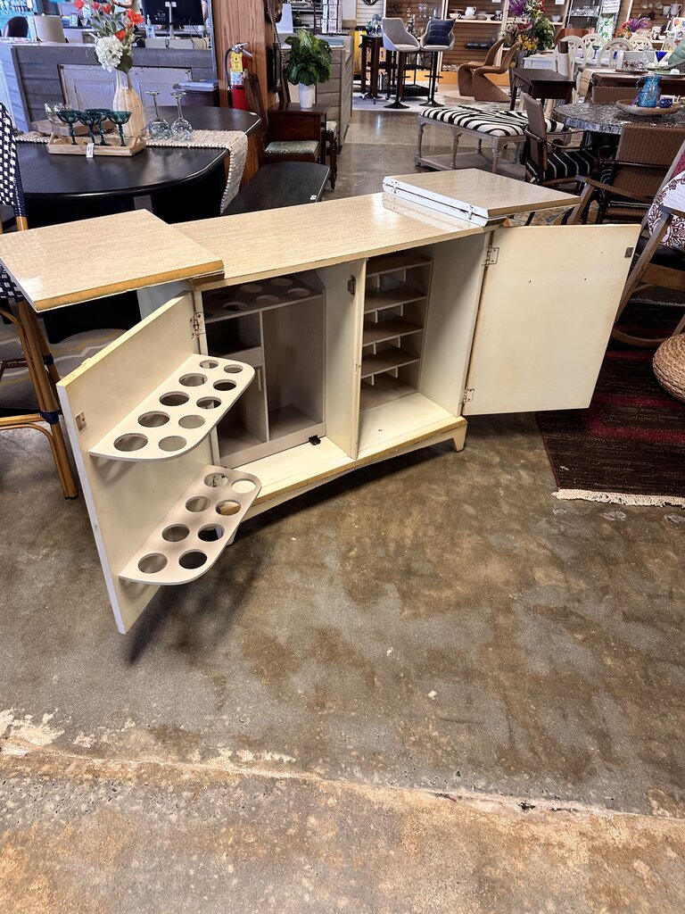 Vintage Asian Wine & Coffee Cabinet