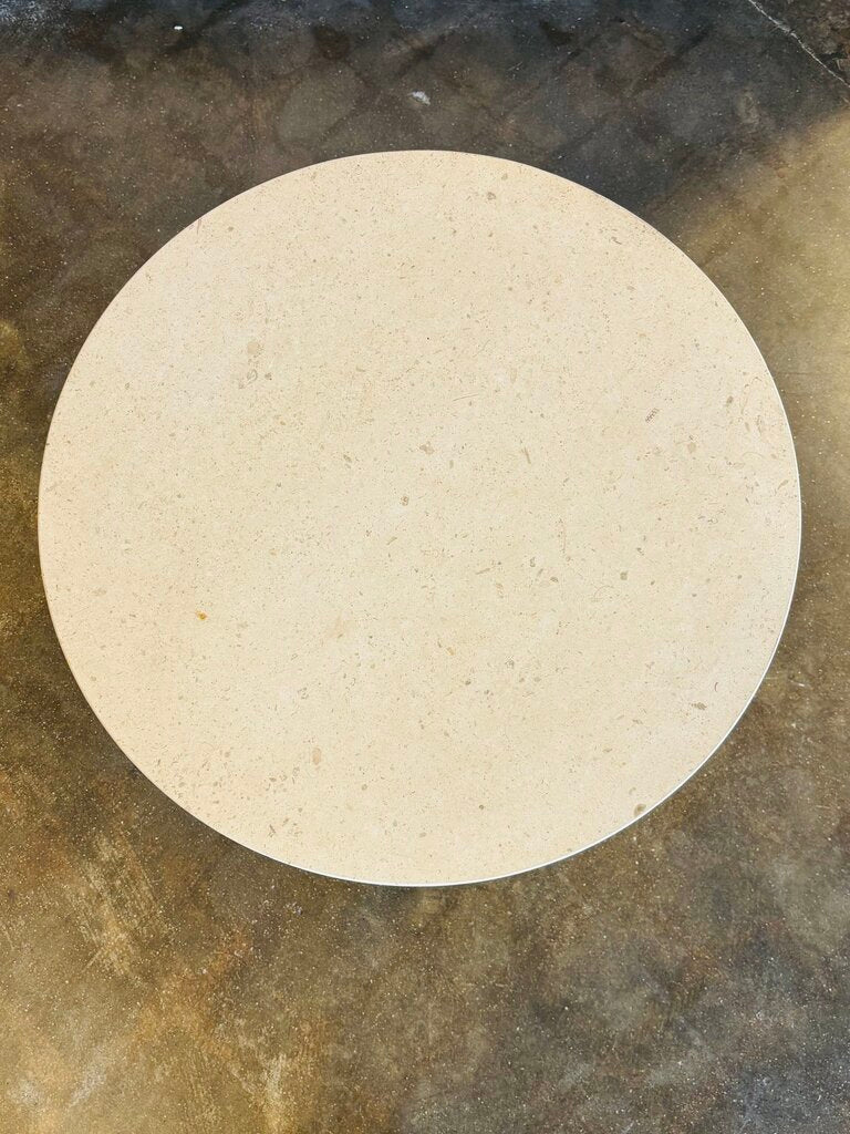 Marble Top Table 22"R 21"H