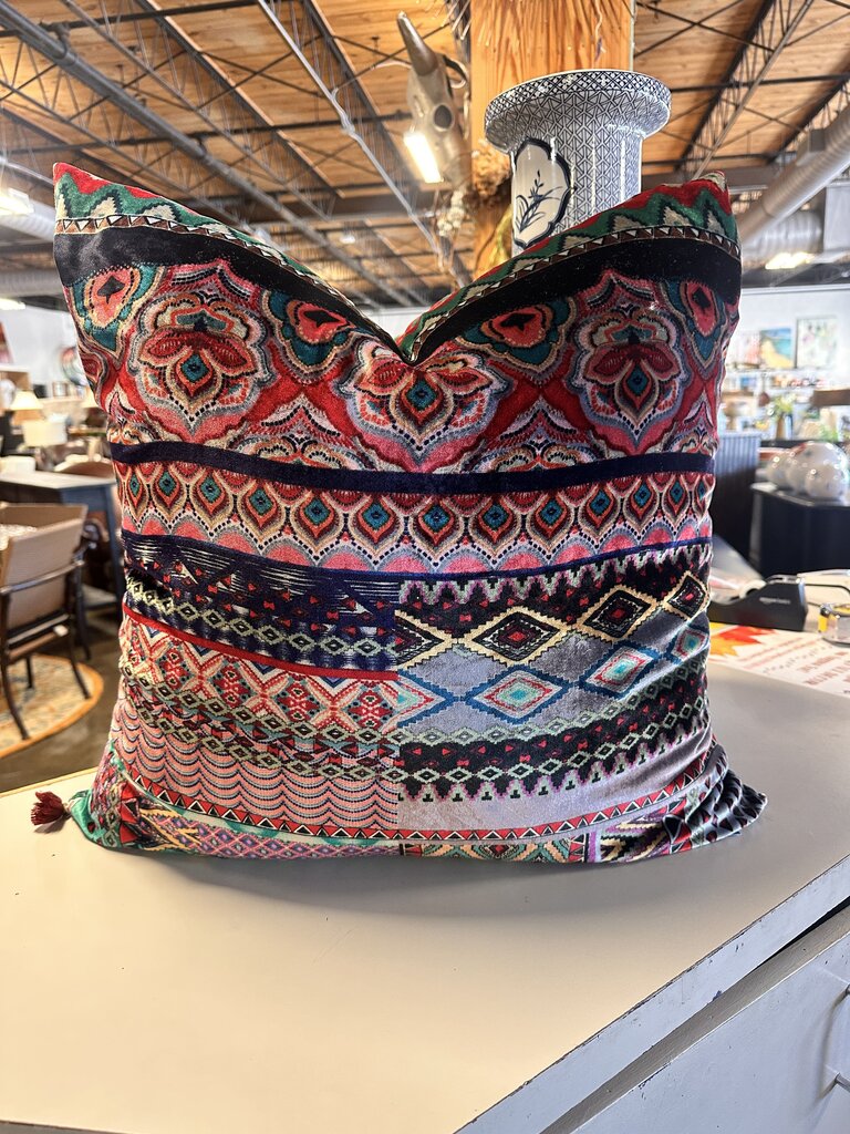 Velvet Embroidered Pillow