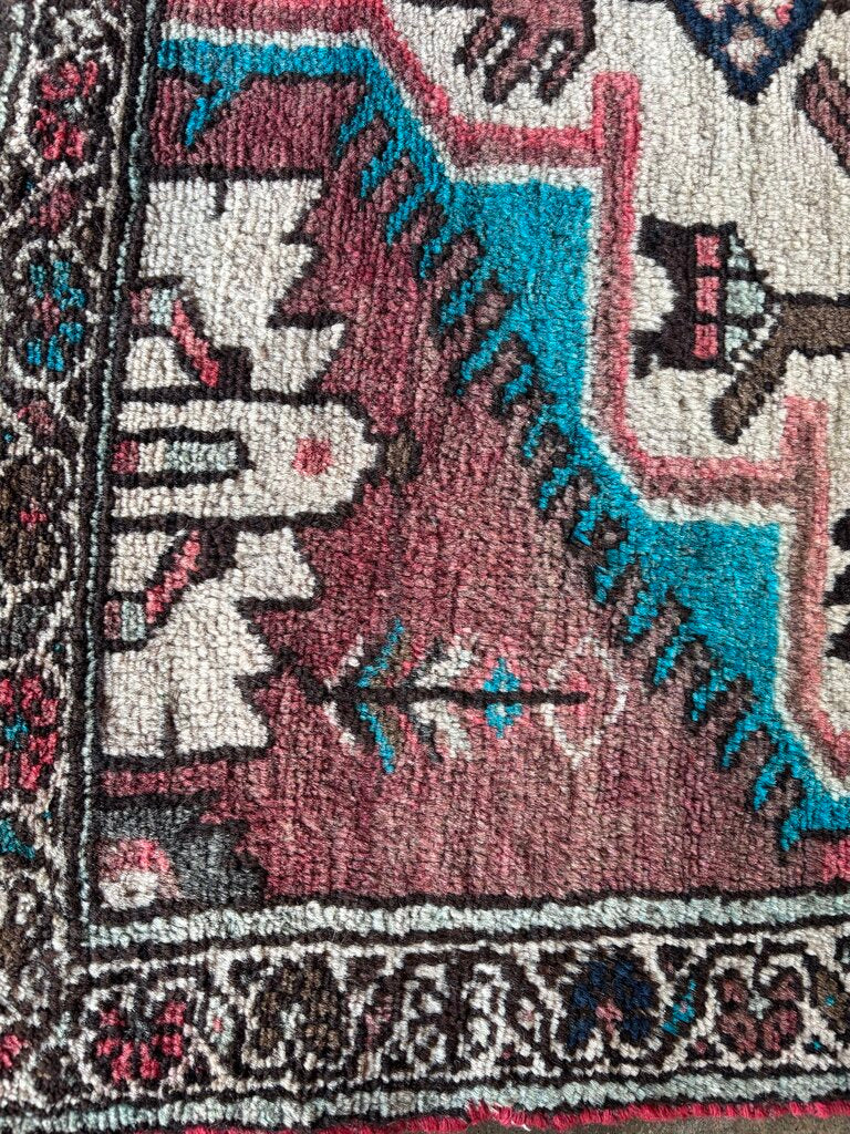 Wool Handmade Runner 116" X 40