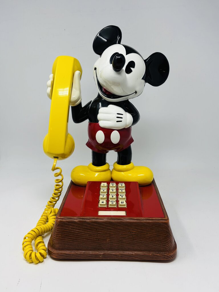 Vintage Mickey Mouse Push-Button Phone