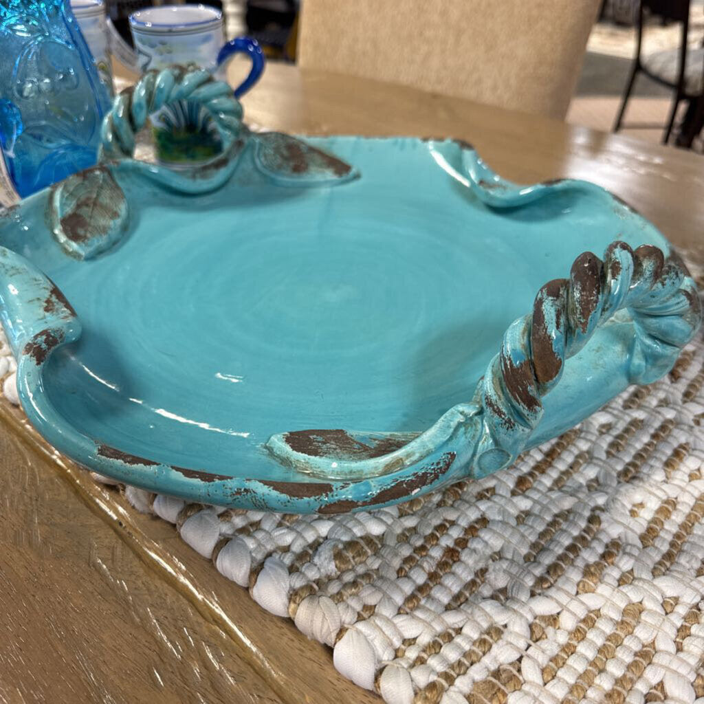 Italian Looped Ceramic Tray