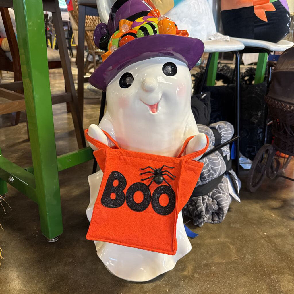 Motion Ghost Door Greeter with Boo Bag 30"H