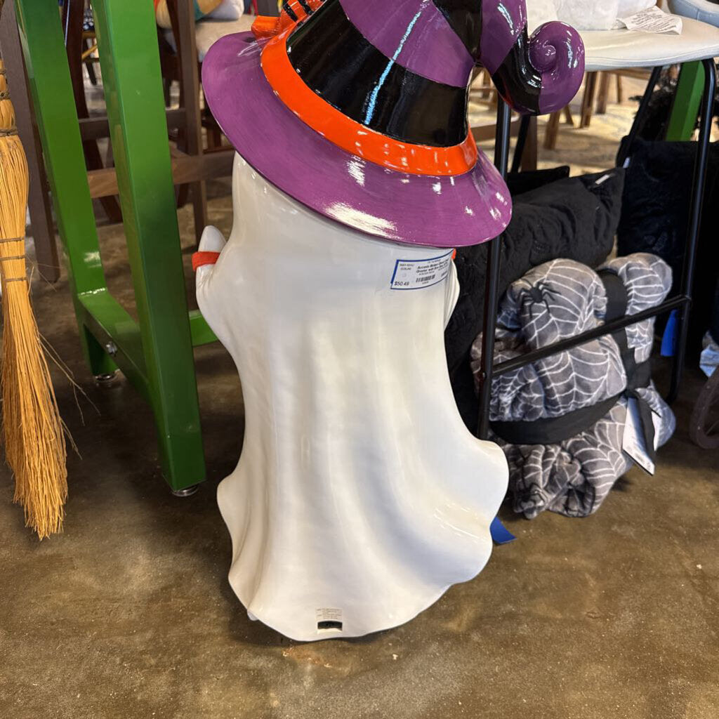 Motion Ghost Door Greeter with Boo Bag 30"H