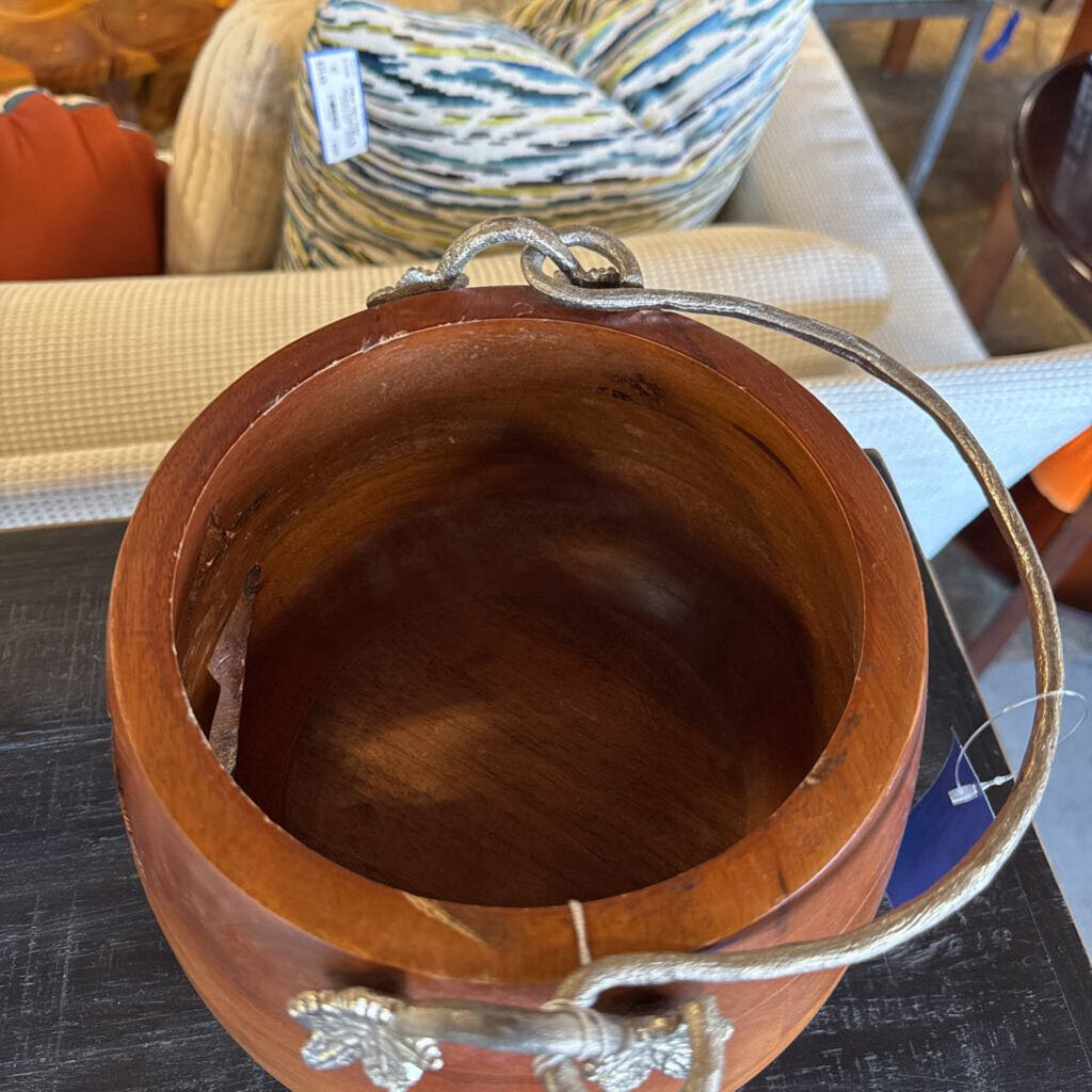 Wood Jack-O-Lantern Candy Bowl