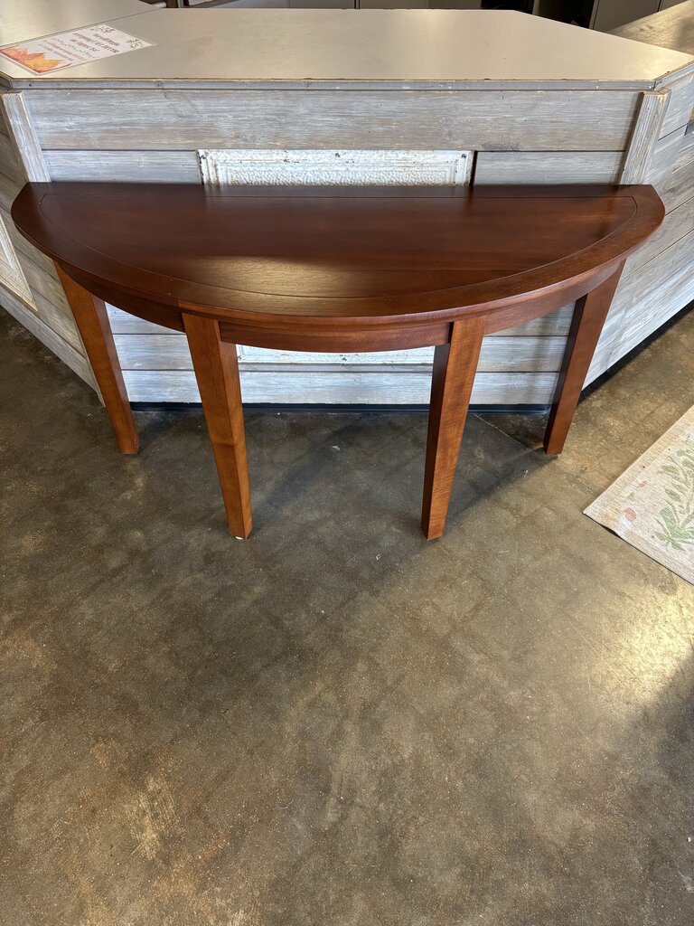 Wood Demi Lune Table