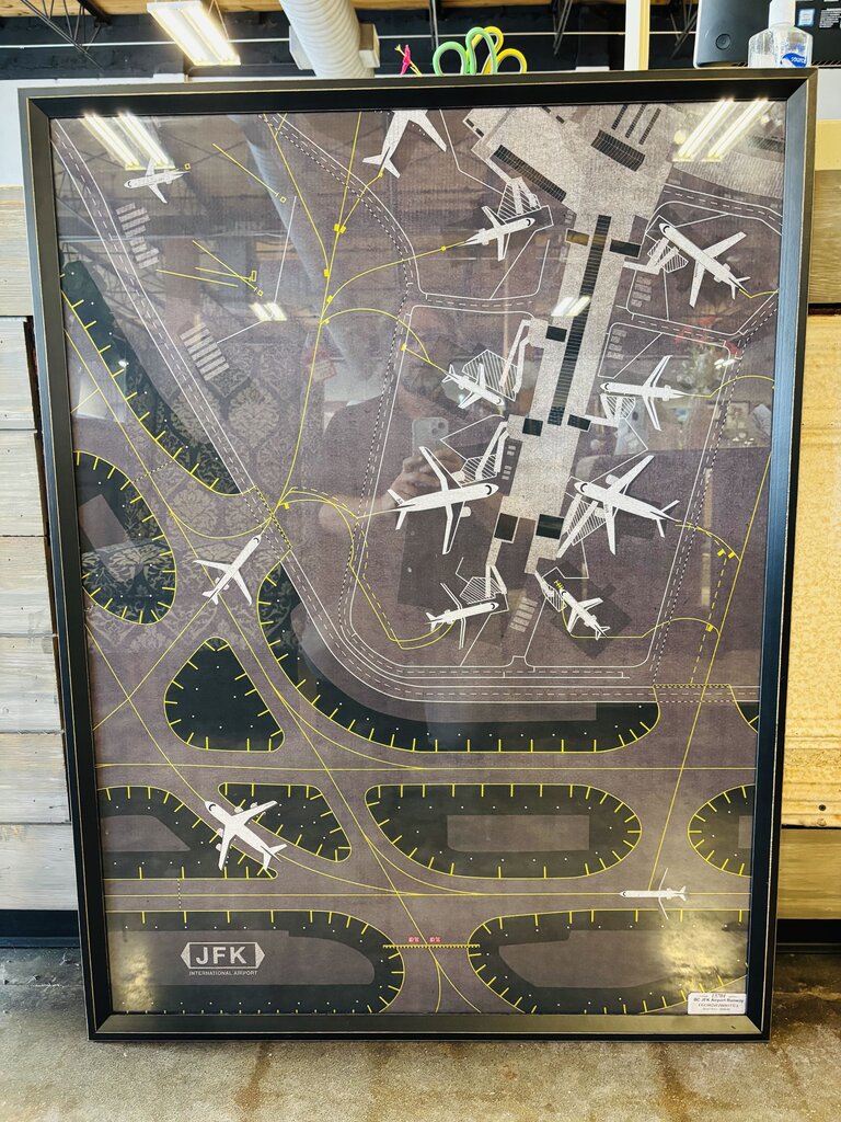 Framed JFK Airport Artwork