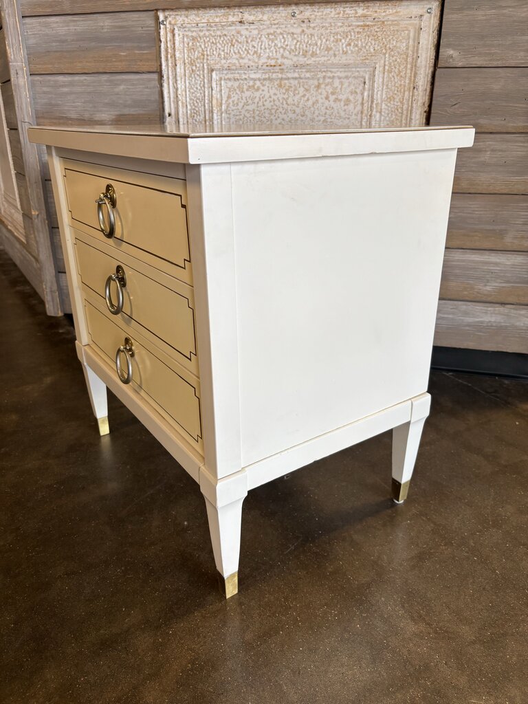 Vintage 3 Drawer Nightstand 23.25 X 13.25 X 23.75