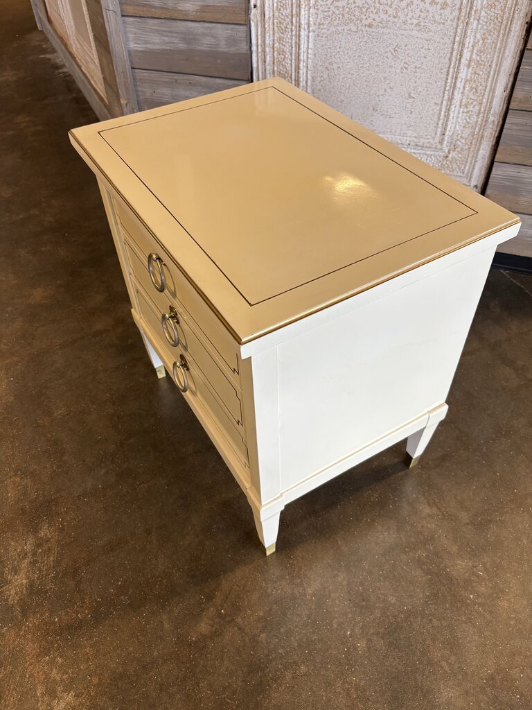 Vintage 3 Drawer Nightstand 23.25 X 13.25 X 23.75