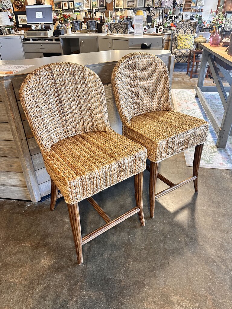 Seagrass Barstools Pair