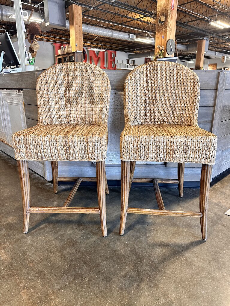 Seagrass Barstools Pair