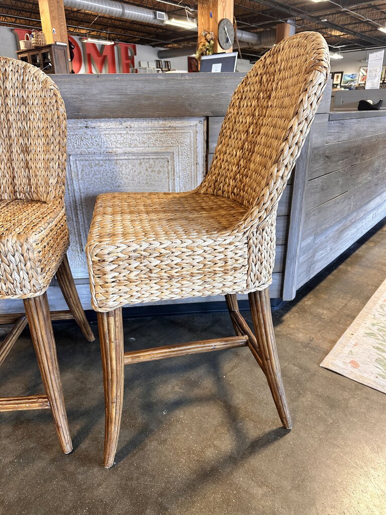 Seagrass Barstools Pair