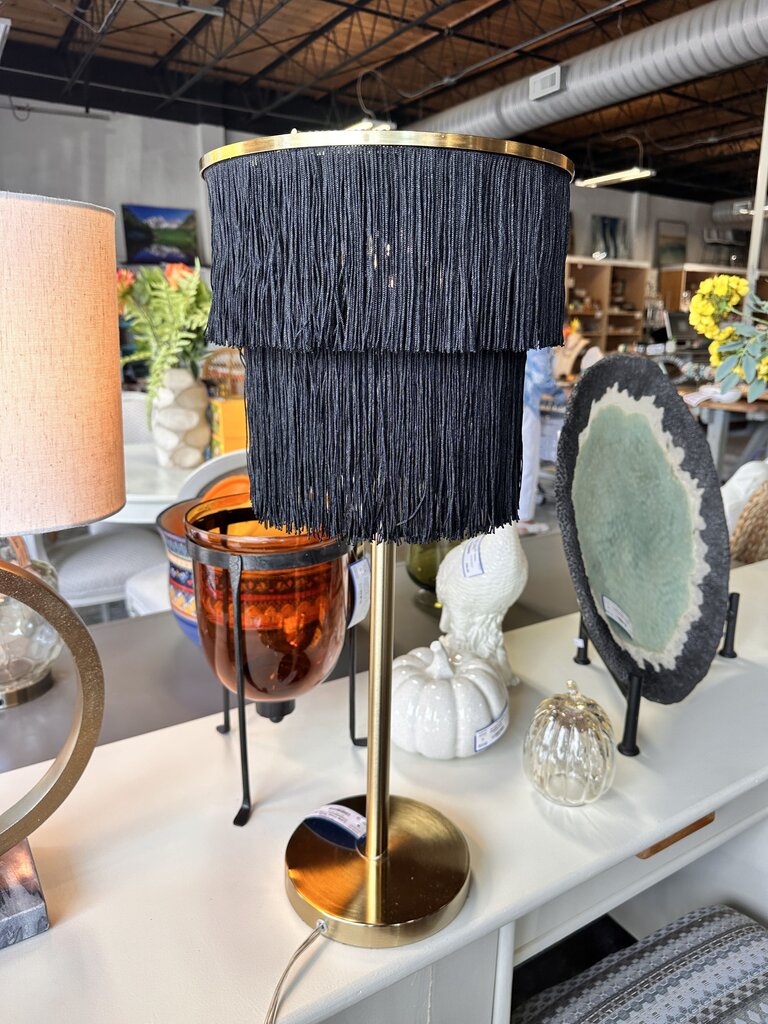 Fringe Shade Contemporary Lamp